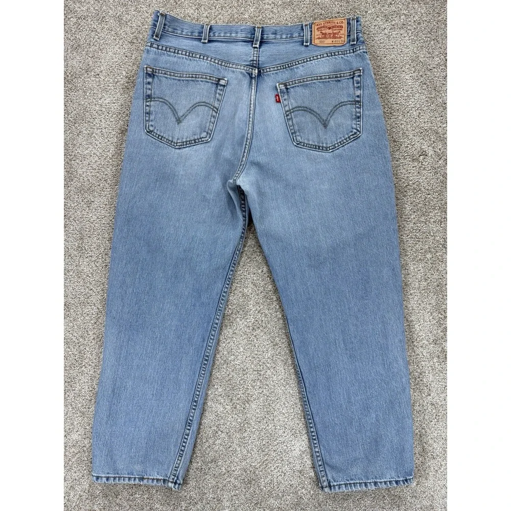 Vintage Levis 550 Jeans Mens 40x30 Blue Relaxed Fit 100% Cotton *Actual Waist 38